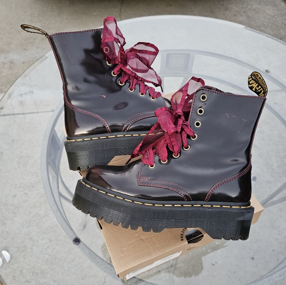 RARE- Jadon Arcadia Leather Platform Boot - Picture 5 of 15